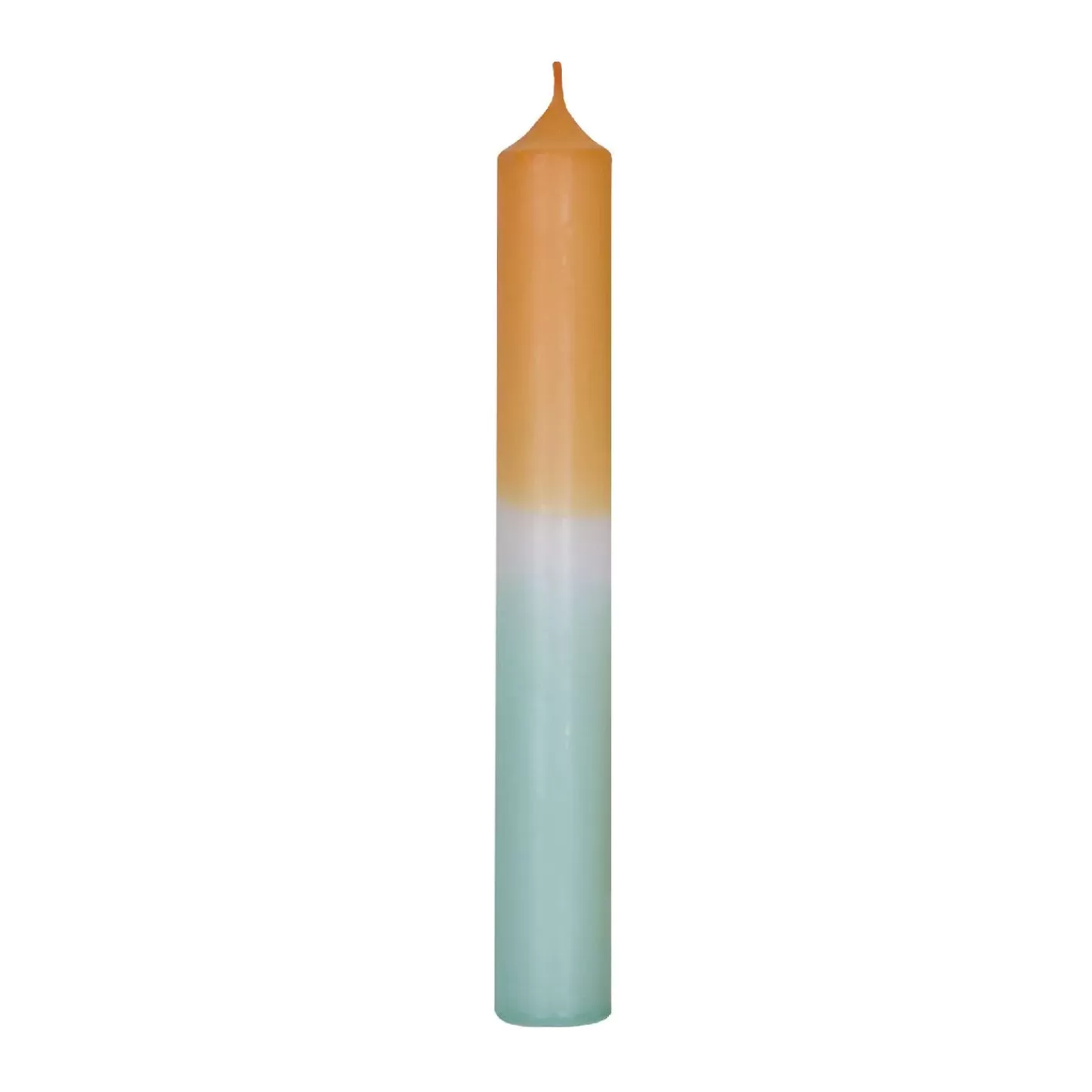 NANU-NANA Stabkerze Dip-Dye, Mandarin/mint, 18 Cm Fashion