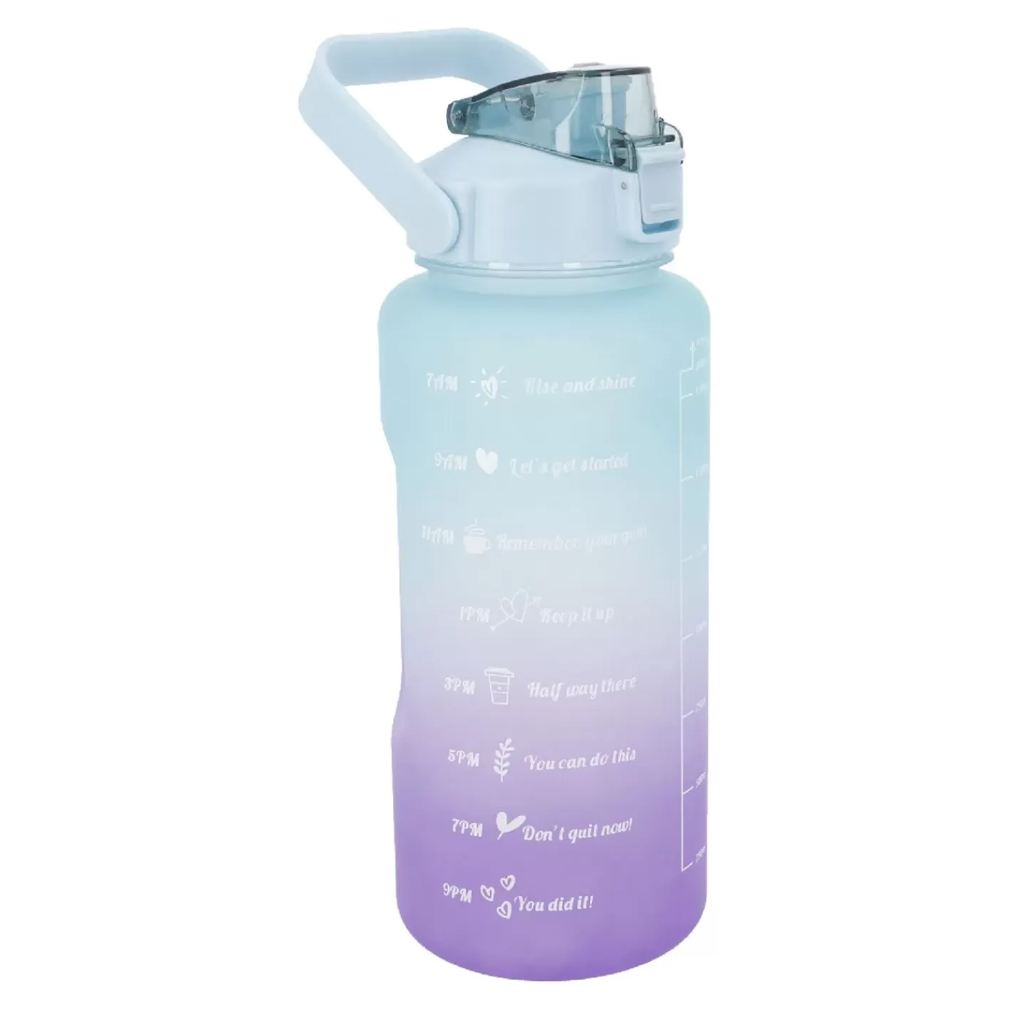 NANU-NANA Trinkflasche Motivation, Grün-lila, 2 L Clearance